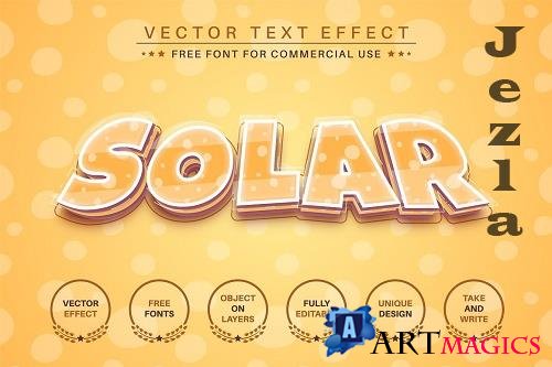 Solar - editable text effect - 6260824