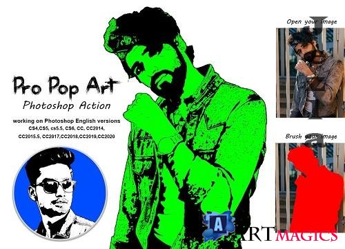 Pro Pop Art Photoshop Action - 5345435