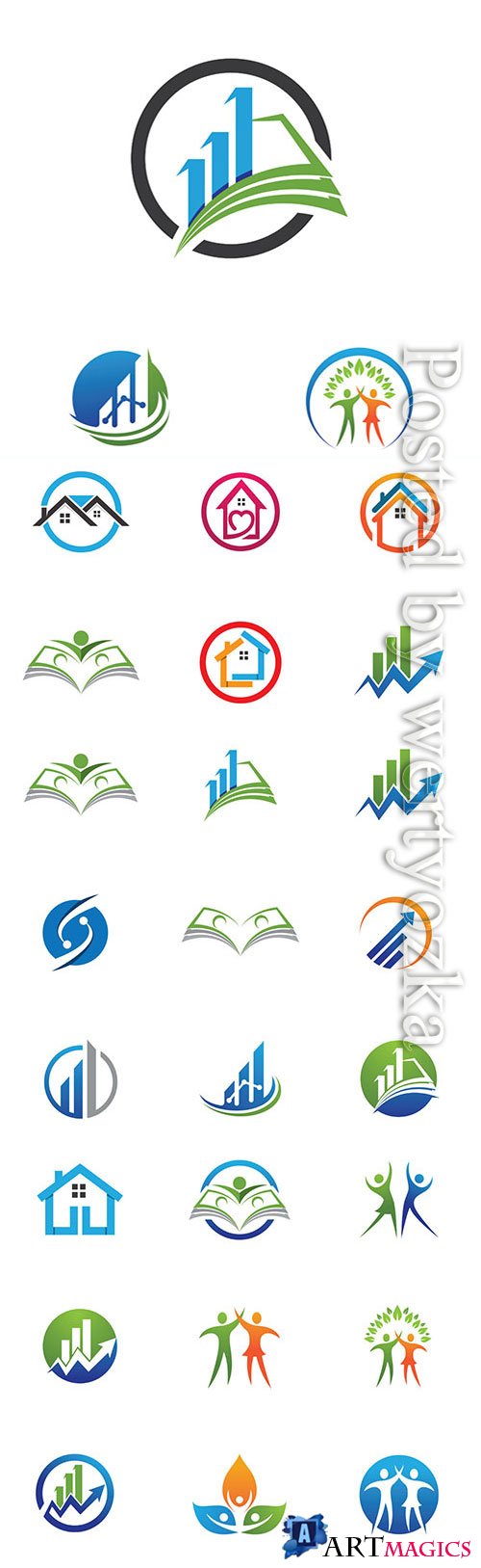 Various logos in vector