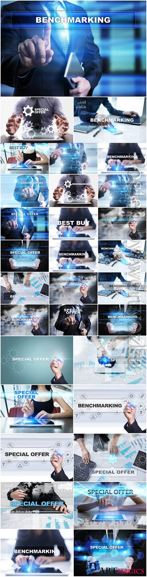 Modern technology and business concept stock photo