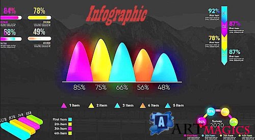 Infographic Graphs Toolkit V3 67 - Project for After Effects