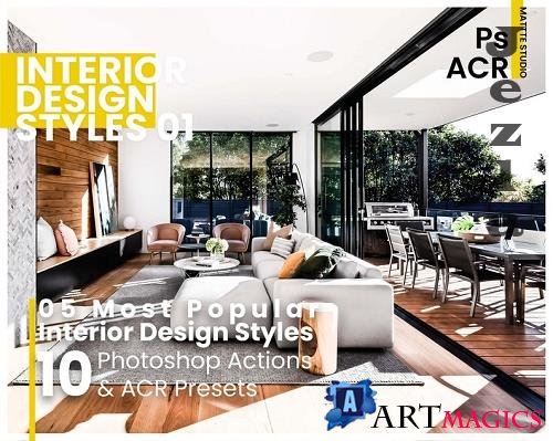 10 Interior Design Styles 01 Photoshop Actions And ACR Presets