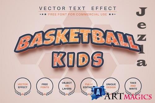 Basketball - editable text effect - 6282780