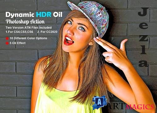 Dynamic HDR Oil Photoshop Action - 5608920