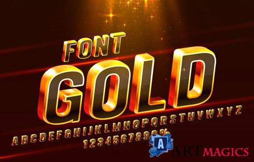 Golden font set vol 3