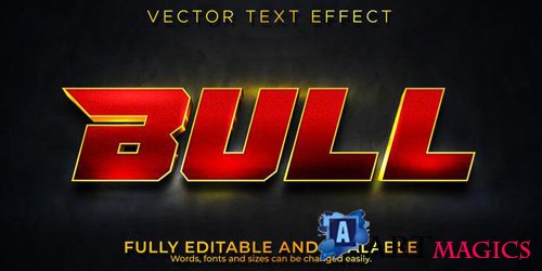 Bull text effect