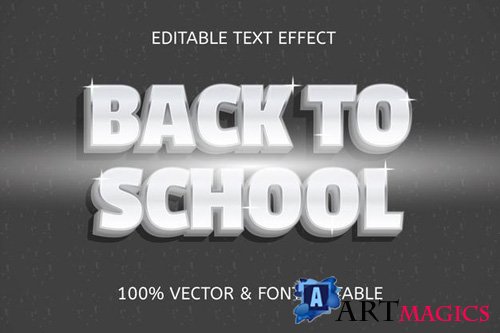 Back to school editable text effect vol 3