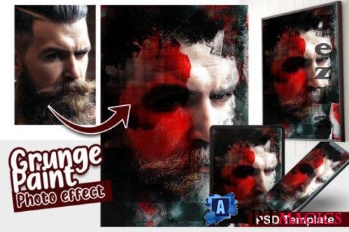 Grunge Photo effect template