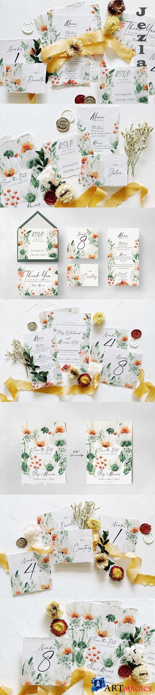Green Wildflower Wedding Suite - 6320922