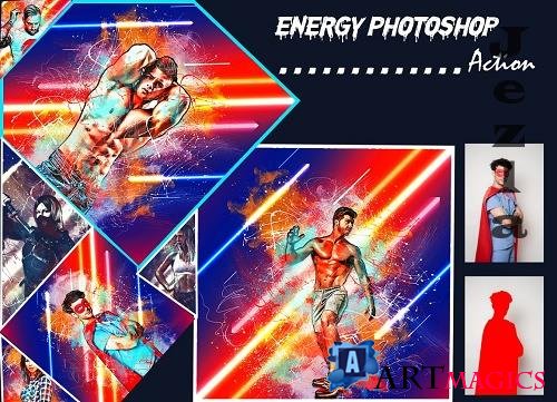 Energy Photoshop Action - 6281215