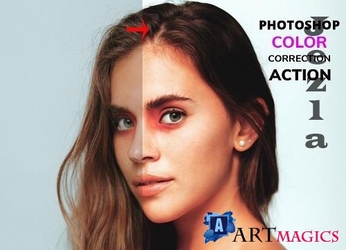 Photoshop Color Correction Action - 4866669