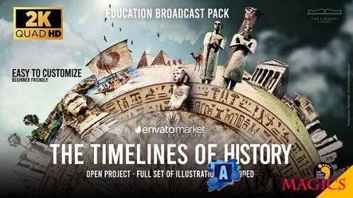 Videohive - Inspiring History Education Channel Pack 33022270 - Project for After Effects