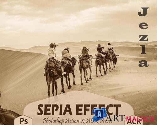 10 Sepia Effect Photoshop Actions And ACR Presets