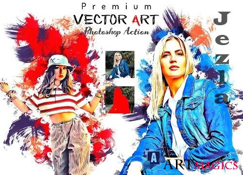 Premium Vector Art PS Action - 6383781