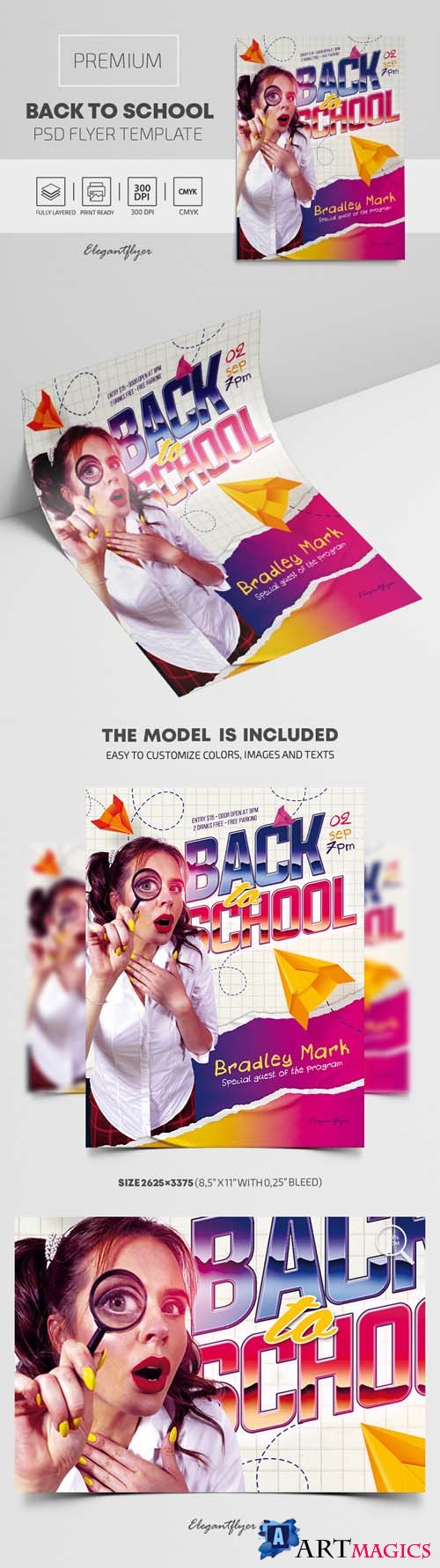 Back to School PSD Flyer