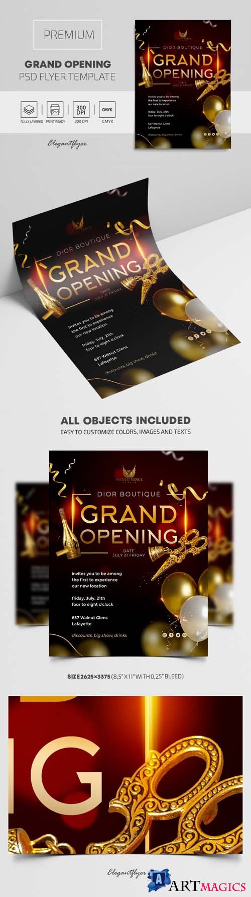 Grand Opening Premium PSD Flyer Template