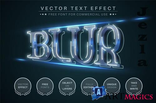 Blur - Editable Text Effect - 6414155