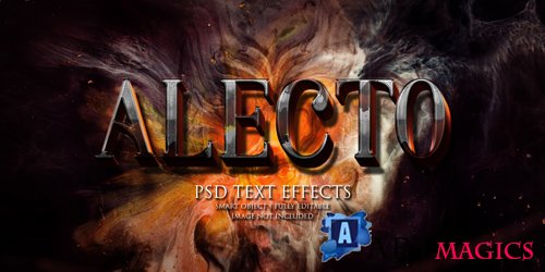 Alecto text effect Premium Psd