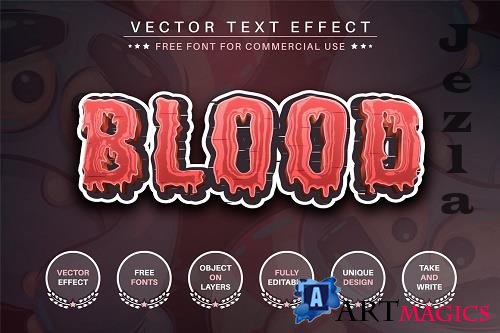 Blood - editable text effect - 6439647