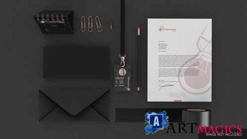 Stationery set mockup with business card and other office elements Premium Psd