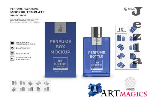 Perfume Packaging 3D Mockup Template Bundle - 1511999