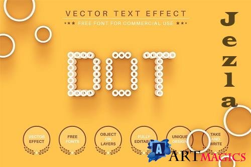 Dot - Editable Text Effect - 6464876