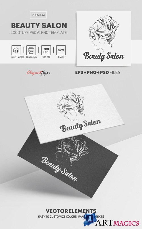 Beauty Salon Premium Logo Template