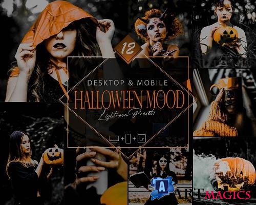 12 Halloween Mood Lightroom Presets, Smooky Mobile Preset - 1079131591
