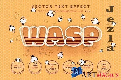 Wasp - Editable Text Effect - 6473342
