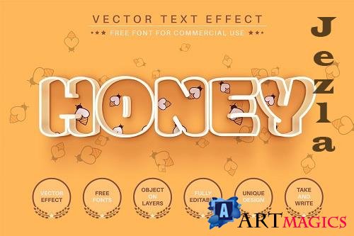 Honey - Editable Text Effect - 6481777