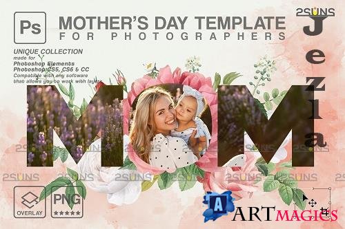 Mother's Day Digital Photoshop Template V3 - 1447829