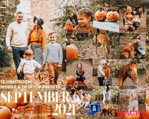 12 September 2021 Lightroom Presets, Pumpkin Mobile Preset, Autumn Desktop