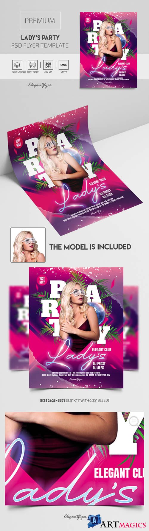 Ladys Party Premium PSD Flyer Template