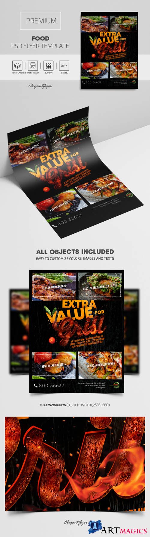 Food Premium PSD Flyer Template