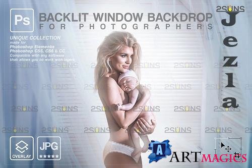 Curtain backdrop & Maternity digital photography backdrop V2 - 1447849