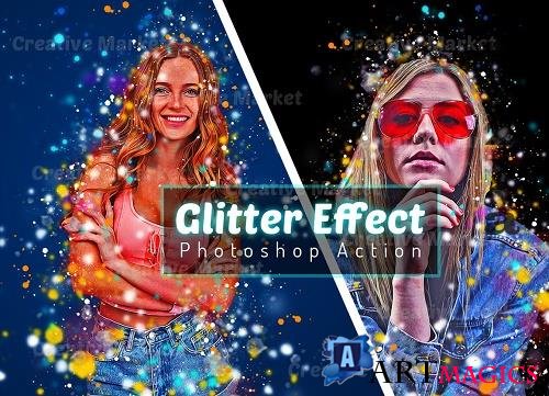 Glitter Effect Photoshop Action - 6493383