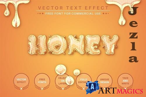 Honey - Editable Text Effect - 6493409