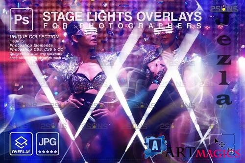 Stage lights overlays, smoke background, light textures V2 - 1447869