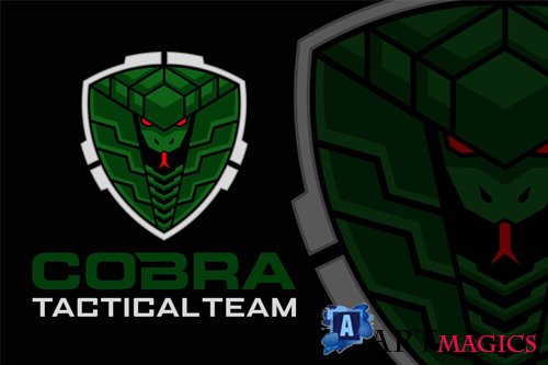Tactical Cobra Snake Logo design templates