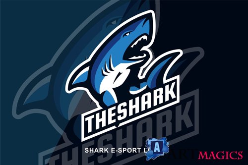 Shark E Sport Logo design templates