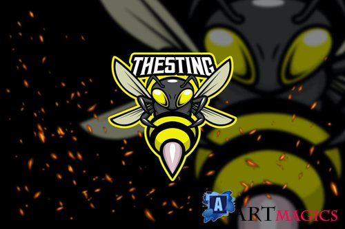 Sting Bee - Esport Logo Template