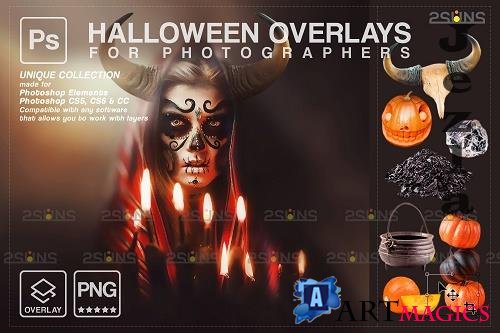 Halloween clipart Halloween overlay, Photoshop overlay V11 - 1584015