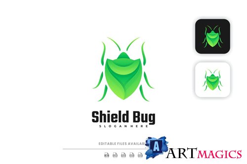 Shield Bug Gradient Logo