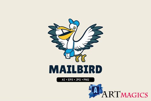 Mailbird - Mascot Logo