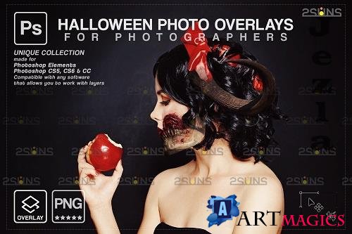 Halloween clipart Halloween overlay, Photoshop overlay V2 - 1583907