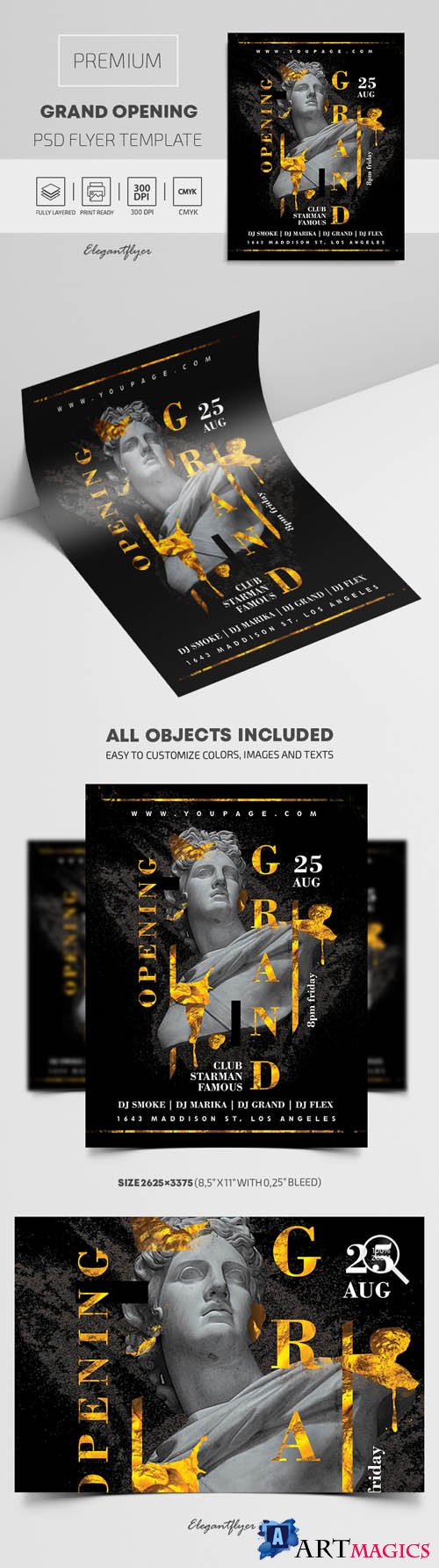 Grand Opening Premium PSD Flyer Template