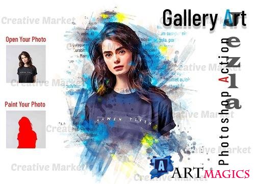 Gallery Art Photoshop Action - 6514126