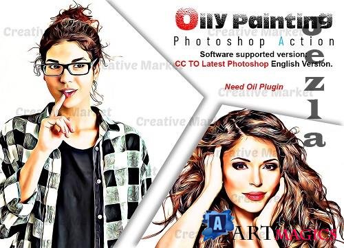 Oily Painting Photoshop Action - 6520379