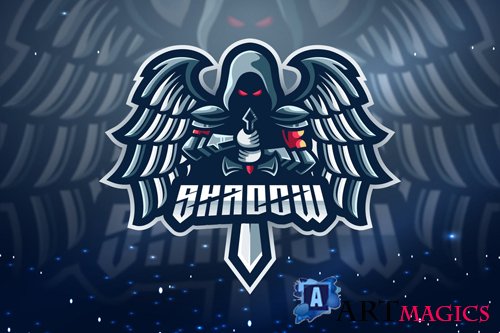 Shadow Esport Mascot Logo Template - Gudtemp