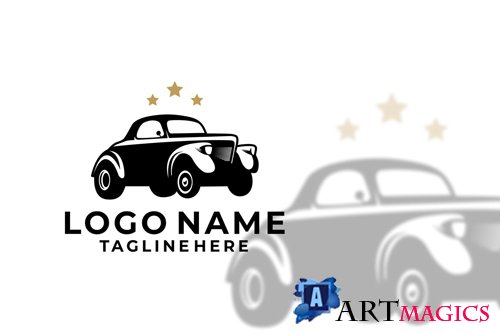 Old Car Logo Design